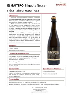SIDRA EL GAITERO ETIQUETA NEGRA - 6 botellas 2