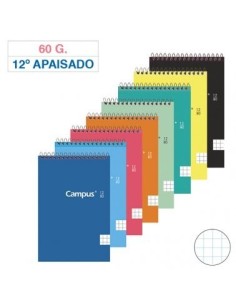 BLOC CAMPUS 12º (85x125mm) CON 80 hojas de 60grs