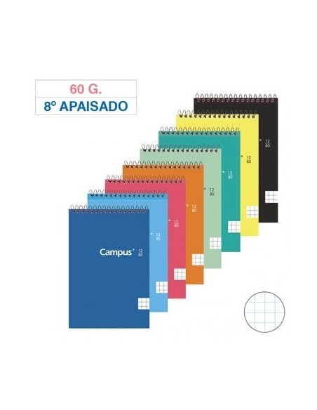 BLOC CAMPUS 8º (155x105mm) CON /80 hojas de 60grs