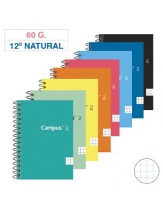 CUADERNO CAMPUS 12º (85x125mm) CON 80 hojas de 60grs