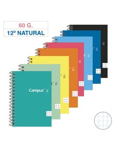 CUADERNO CAMPUS 12º (85x125mm) CON 80 hojas de 60grs