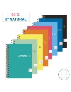 CUADERNO CAMPUS 8º (105x155mm) CON 80 hojas de 60 grs