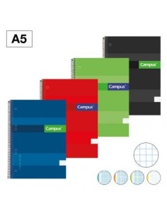 CUADERNO CAMPUS A5 (148x210mm) CON 160 hojas de 70grs
