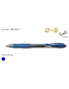 BOLIGRAFO PILOT G2 AZUL BL-G2-7-L