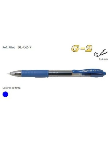 BOLIGRAFO PILOT G2 AZUL BL-G2-7-L