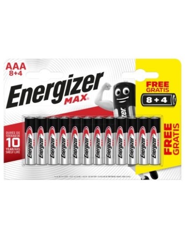 PILA ENERGIZER MAX AAA/LR03 P12