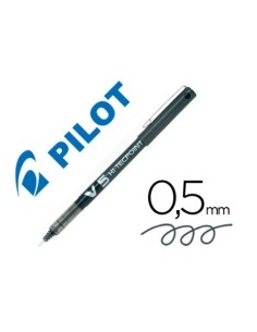 ROTULADOR PILOT V-5 PUNTA DE AGUJA NEGRO