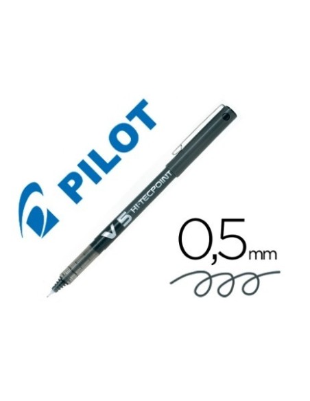ROTULADOR PILOT V-5 PUNTA DE AGUJA NEGRO