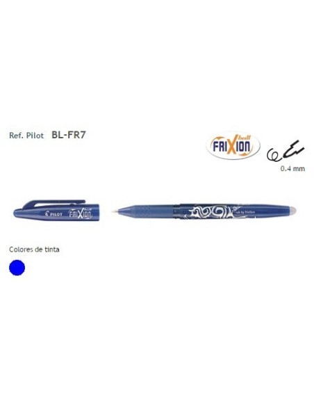 ROTULADOR PILOT FRIXION BALL BORRABLE AZUL