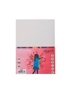 CARTULINA A4 (210x297mm) 180gr- PACK 50 Unidades