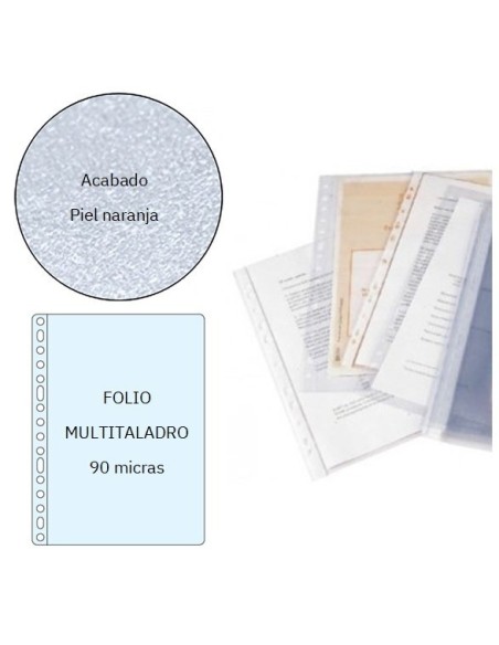 FUNDAS PARDO FOLIO MULTITALADRO-Caja de 100