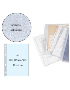 FUNDAS PARDO A4 MULTITALADRO-Caja de 100