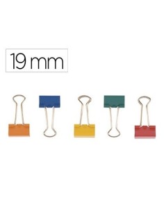 PINZAS PALA ABATIBLE Q CONNECT COLOR 19mm Caja