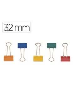 PINZAS PALA ABATIBLE Q CONNECT COLOR 32mm Caja