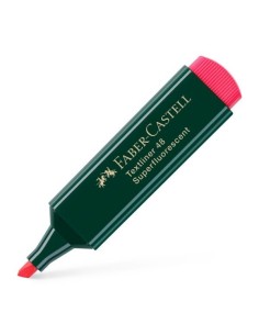 MARCADOR FLUORESCENTE FABER-CASTELL ROJO