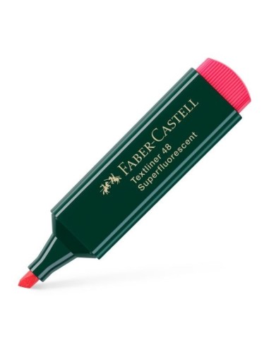 MARCADOR FLUORESCENTE FABER-CASTELL ROJO