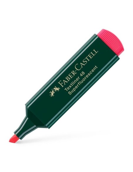 MARCADOR FLUORESCENTE FABER-CASTELL ROJO
