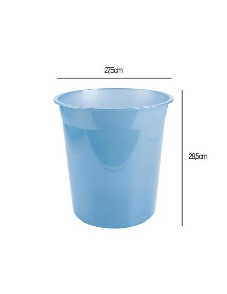 PAPELERA PLAST.13L LD AZUL C.166259/PJ06