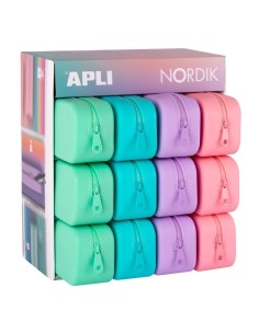PORTATODO SILICONA APLI 17408 NORDIK COLORES SURTIDOS