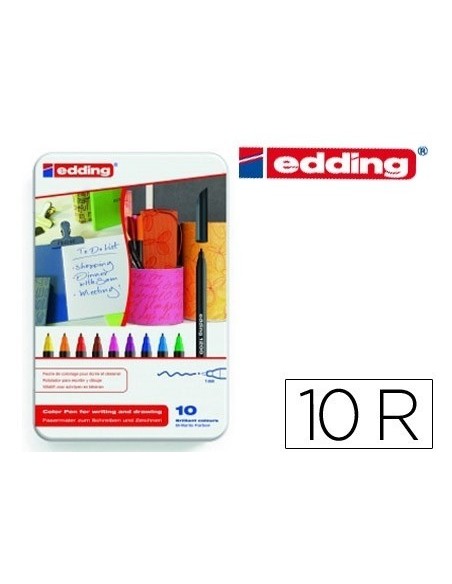 ROTULADOR EDDING 1200-10-S Caja de 10 unid surtidas