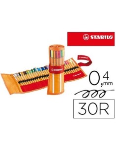 ROTULADOR STABILO PUNTA FINA 88-30 colores