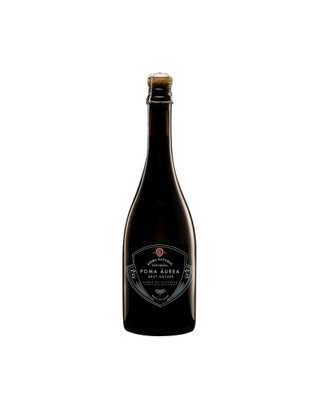 SIDRA BRUT NATURE POMA AUREA D.O.P.-ESTUCHE 1 botella