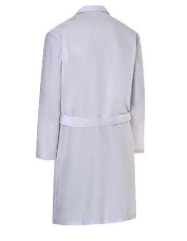 BATA CBRO MANGA LARGA CON BOTONES BLANCA