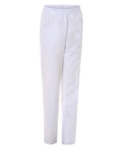 PANTALON BLANCO CINTURA ELASTICA SANITARIO